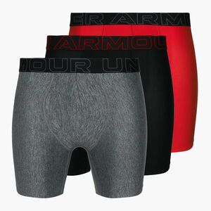 Under Armour Perf Tech 6in férfi boxeralsó 3 pár piros/szürke/fekete (Perf Tech 6in 25UUSHJ043-621) kép