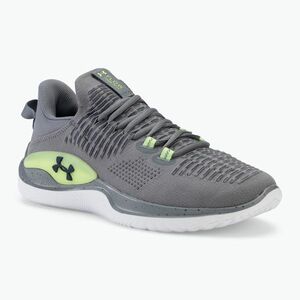 Under Armour Dynamic IntelliKnit férfi edzőcipő titán szürke/morph zöld/középkék tengerészgyalogság (Flow Dynamic IntelliKnit 3027177-102) kép