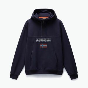 Férfi Napapijri Burgee Half Zip Hooded 2.0 melegítőfelső kék tengerészkék (Burgee Half Zip Hooded 2.0 NP0A4I5E1761) kép