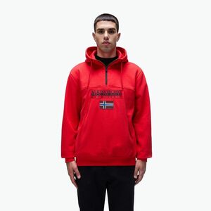 Férfi Napapijri Burgee Half Zip Hooded 2.0 piros goji melegítőfelső (Burgee Half Zip Hooded 2.0 NP0A4I5ER061) kép