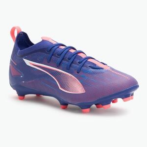 PUMA Ultra 5 Pro FG/AG Jr gyermek labdarúgócipő lapis lazuli/puma fehér/naplemente fénye (Ultra 5 Pro FG/AG Jr 107693 01) kép