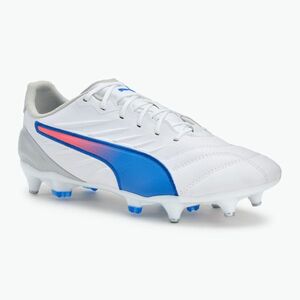 PUMA King Pro MxSG férfi futballcipő puma fehér/kékmáz/szürke/szürke/szürkésbarna/szürkésbarna (King Pro MxSG 107870 02) kép