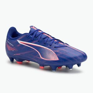 PUMA Ultra 5 Play MxSG lápisz lazuli/puma fehér/naplemente izzó futballcipő (Ultra 5 Play MxSG 107904 01) kép