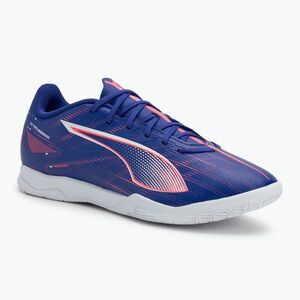 PUMA Ultra 5 Play IT lápisz lazuli/puma fehér/napernyő izzó futballcipő (Ultra 5 Play IT 107907 01) kép