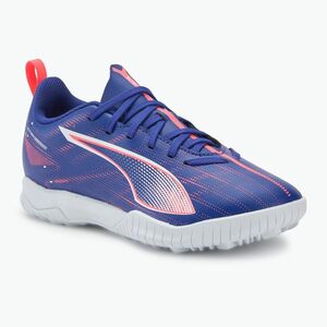 PUMA Ultra 5 Play TT Jr gyermek labdarúgócipő lapis lazuli/puma white/sunset glow (Ultra 5 Play TT Jr 107910 01) kép