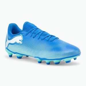 Futballcipő PUMA Future 7 Play FG/AG hyperlink blue/mint/puma white (Future 7 Play FG/AG 107939 01) kép