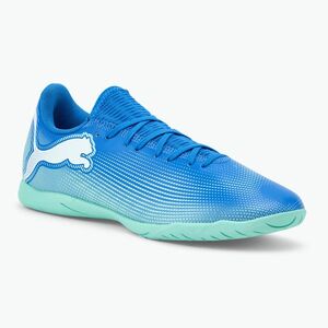 Futballcipő PUMA Future 7 Play It hyperlink blue/mint/puma white (Future 7 Play It 107942 01) kép