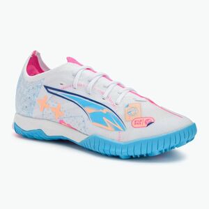 Futballcipő PUMA Ultra 5 Match Vol. Up TT puma white/luminous blue/poison pink/fizzy melon (Ultra 5 Match Vol. Up TT 108091 01) kép