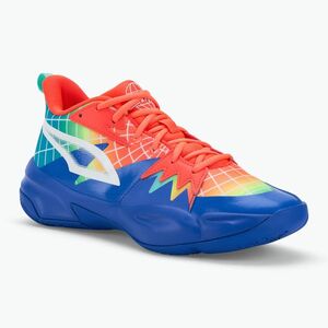 Férfi kosárlabda cipő PUMA Genetics Marcus Smart royal sapphire/red blast (Genetics Marcus Smart 310497 01) kép