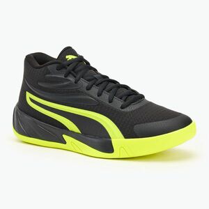 Férfi kosárlabda cipő PUMA Court Pro puma black/electric lime (Court Pro 310829 03) kép