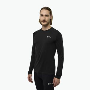 Férfi thermo hosszú ujjú felső Jack Wolfskin Infinite Warm black (Infinite Warm LS A60322_6000) kép