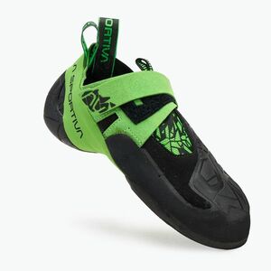 La Sportiva Skwama Vegan fekete/villogó zöld férfi mászócipő (Skwama Vegan ZFCS074999724) kép