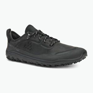 Férfi barefoot cipő Vivobarefoot Tracker Leather Low obsidian (Tracker Leather Low 309534-01) kép