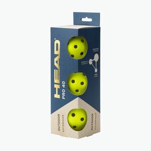 HEAD 3B Pro 40 pickleball 3 db. sárga (Pro 40 Pickleball 3B 557025) kép
