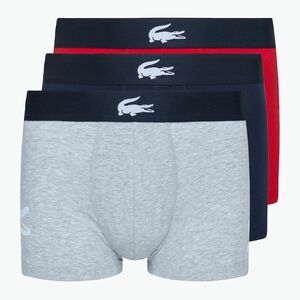 Lacoste boxeralsó 5H1803 BCK 3 pár tengerészkék/ezüst porcelán/piros (5H1803) kép