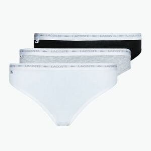 Lacoste női bugyi 8F1341 3 pár fekete/fehér/ezüst chine (8F1341) kép