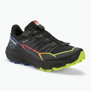 Salomon Thundercross GTX férfi futócipő fekete/surf the web/biztonsági sárga (Thundercross GTX L47551400) kép