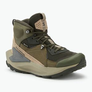 Salomon Elixir Mid GTX férfi túrabakancs tőzeg/vintage khaki/castlerock (Elixir Mid GTX L47697800) kép