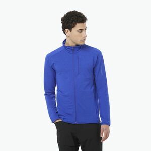 Férfi Salomon Essential Lightwarm FZ surf the web trekking melegítő pulóver (Essential Lightwarm FZ LC2317200) kép