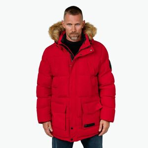 Férfi kabát Pitbull Forest Hooded Parka red (Forest Hooded Parka 524039450003) kép