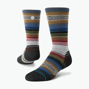 Stance Light Wool Crew futó zokni fekete/piros (Light Wool Crew A448A24LIG-BLR) kép