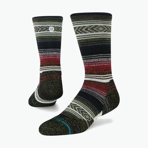 Stance Mid Wool Crew futó zokni fekete/piros (Mid Wool Crew A458A24MID-BLR) kép