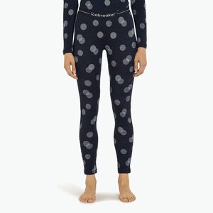 Icebreaker női termónadrág Merino 260 Vertex Fall Flakes midnight navy/ snow/j (Merino 260 Vertex Fall Flakes IB0A574H2591) kép