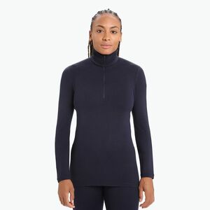 Női termikus pulóver icebreaker 260 Tech LS Half Zip éjfekete navy (260 Tech LS Half Zip IBB043904011) kép