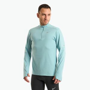 Férfi hosszú ujjú felső futáshoz Nike Dri-FIT Element 1/2-Zip denim turquoise (Dri-Fit Element 1/2-Zip DD4756-464) kép
