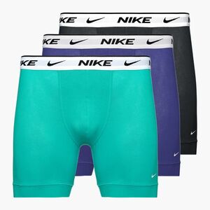 Férfi Nike Everyday Cotton Stretch boxeralsó 3 pár poros kaktusz/kék/kék/tengerészkék/karmazsin (Everyday Cotton Stretch KE1007-A9A) kép