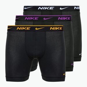 Férfi Nike Everyday Cotton Stretch boxeralsó 3 pár fekete/arany/fekete (Everyday Cotton Stretch KE1007-FA9) kép
