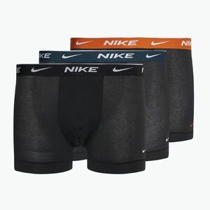 Férfi boxeralsó Nike Everyday Cotton Stretch Trunk 3 pár fekete/armory navy/fekete (Everyday Cotton Stretch Trunk KE1008-ECK) kép