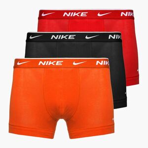 Férfi boxeralsó Nike Everyday Cotton Stretch Trunk 3 pár team narancs/uni piros/fekete (Everyday Cotton Stretch Trunk KE1008-I2V) kép