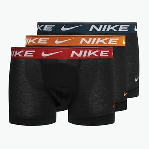Férfi boxeralsó Nike Dri-FIT Ultra Comfort Trunk 3 pár fekete hold/sárkányvörös/ármáriás tengerészgyalogság (Dri-FIT Ultra Comfort Trunk KE1256-JMZ) kép