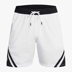 Férfi kosárlabda rövidnadrág Under Armour Curry Mesh Short 4 fehér/fekete/fehér (Curry Mesh Short 4 1384470-100) kép