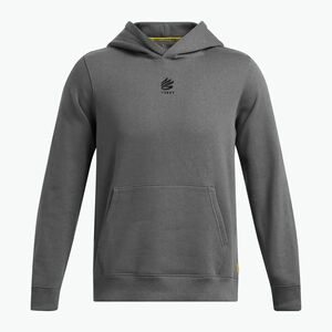 Férfi Under Armour Curry Splash kapucnis pulóver castlerock full heather/fekete (Curry Splash Hoodie 1387096-025) kép