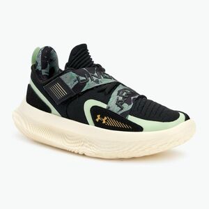 Under Armour Flow Futr X 4 Camo kosárlabda cipő fekete/retró zöld/metál arany (Flow Futr X 4 Camo 3027772-001) kép
