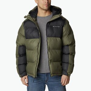 Férfi Columbia Pike Lake II kapucnis kő zöld/ cápa 399 pehelypaplan dzseki (Pike Lake II Hooded 2050931399) kép