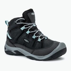 Női túracipő KEEN Circadia Mid Polar black/cloud blue (Circadia Mid Polar 1026760) kép