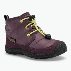 KEEN Howser II Chukka WP gyermek cipő szilva tökéletes/daiquiri zöld (Howser II Chukka WP 1029432) kép