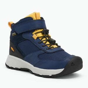 KEEN Skua Mid WP gyermek túrabakancs naval academy/yolk yellow (Skua Mid WP 1029627) kép