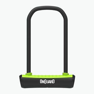 Kerékpár zár OnGuard Neon 8153GR U-Lock black/green (Neon ONG-8153GR) kép
