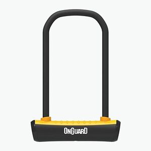Kerékpár zár OnGuard Neon 8153OR U-Lock black/orange (Neon ONG-8153OR) kép