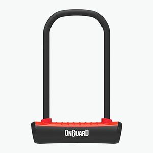 Kerékpár zár OnGuard Neon 8153RD U-Lock black/red (Neon ONG-8153RD) kép
