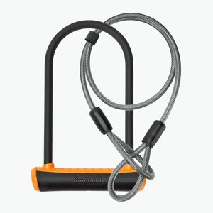 Kerékpár zár OnGuard Neon 8154OR U-Lock black/orange (Neon ONG-8154OR) kép