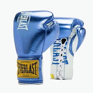 Boxkesztyű Everlast Fight Leather blue (Fight Leather EV1910MFG-BLU) kép