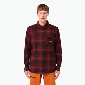 Férfi ing Oakley Butter Flannel Shirt black/grenache check (Butter Flannel Shirt FOA406104) kép
