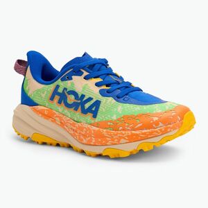 HOKA Speedgoat 6 ultramarine/electric lime gyermek futócipő (Speedgoat 6 1156933-UNL) kép