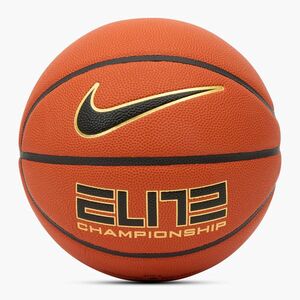 Kosárlabda Nike Elite Championship 8P 2.0 Deflated amber court/black/metallic gold/black rozmiar 6 (Elite Championship 8P 2.0 Deflated N1009913-891) kép