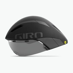 Kerékpáros sisak Giro Aerohead MIPS matte black titanium (Aerohead MIPS GR-7074541) kép
